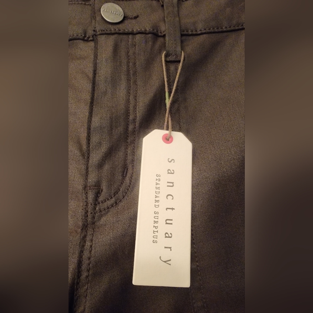 Sanctuary Hayden Womens Coated High Rise Skinny Jeans in Java size 26 - Picture 9 of 13